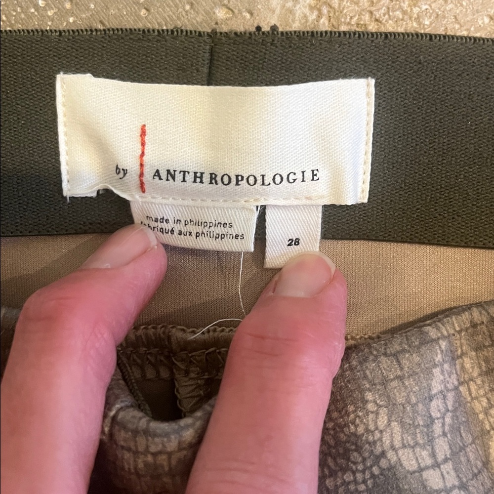 Anthropologie Grey and Tan Snakeskin Pants - Picture 6 of 10